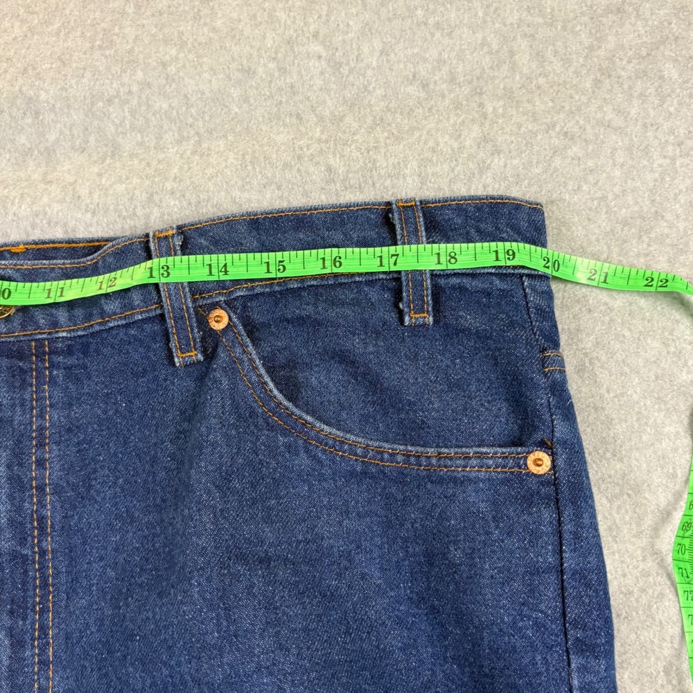 Vintage Levis 517 Orange Tab Jeans Mens 40x24 Dark Wash Made in USA Bootcut - Picture 11 of 12